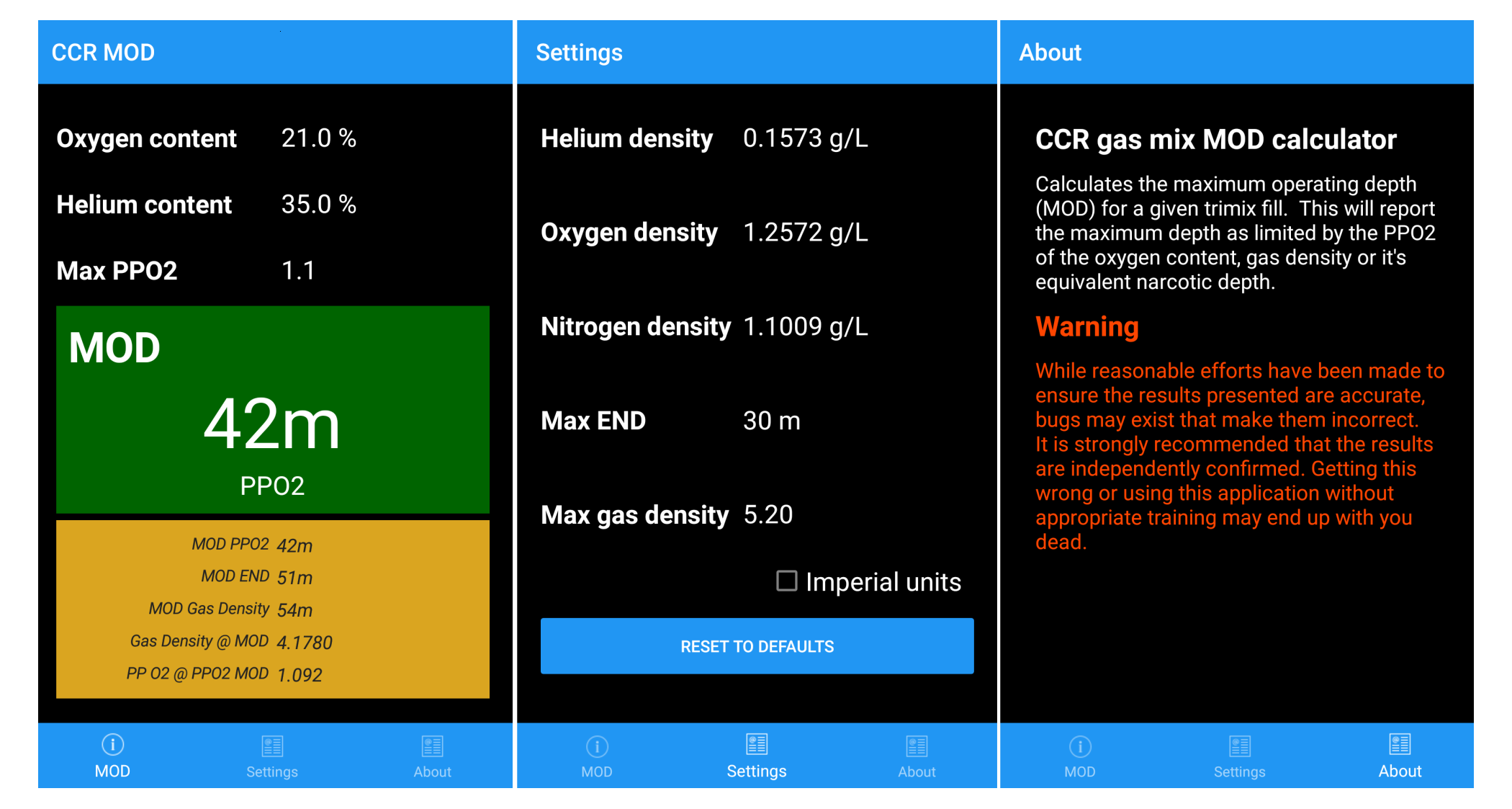 CCR MOD app